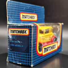 Load image into Gallery viewer, Matchbox 1983 Ford Model A Coupe PAVA Yellow 1-75 Series MB73 Boxed