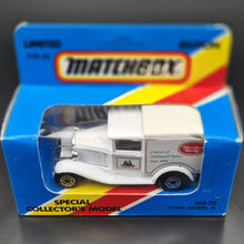 Load image into Gallery viewer, Matchbox 1989 Ford Model A Van Matthew Walker Creators Of Traditional Tastes White 1-75 Series MB38 Boxed