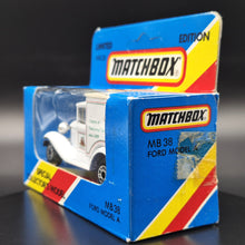Load image into Gallery viewer, Matchbox 1989 Ford Model A Van Matthew Walker Creators Of Traditional Tastes White 1-75 Series MB38 Boxed