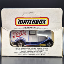 Load image into Gallery viewer, Matchbox 1984 Ford Model A Van Pepsi-Cola White Series 1-75 MB38 Boxed Limited Edition