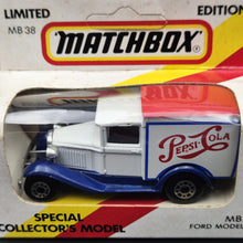 Load image into Gallery viewer, Matchbox 1984 Ford Model A Van Pepsi-Cola White Series 1-75 MB38 Boxed Limited Edition