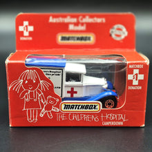 Load image into Gallery viewer, Matchbox 1991 Ford Model A Van The Childrens Hospital Camperdown 1-75 Series MB38 Special Edition Boxed