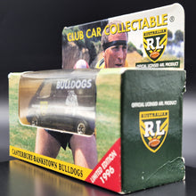 Load image into Gallery viewer, Matchbox 1996 Ford Transit Van Black Club Car Collectable ARL Canterbury-Bankstown Bulldogs Boxed