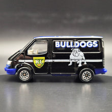Load image into Gallery viewer, Matchbox 1996 Ford Transit Van Black Club Car Collectable ARL Canterbury-Bankstown Bulldogs Boxed