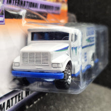 Load image into Gallery viewer, Matchbox 2000 International Armored Car Light Grey #58 Speedy Delivery Long Card