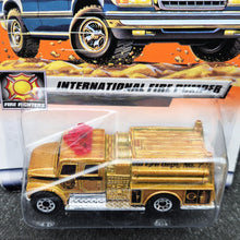 Load image into Gallery viewer, Matchbox 2000 International Fire Pump Gold #30 Matchbox Firefighters Series 5/5 New