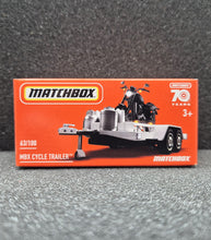 Load image into Gallery viewer, Matchbox 2023 MBX Cycle Trailer White #63 MBX Off-Road New Sealed Box