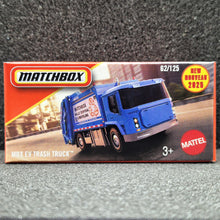 Load image into Gallery viewer, Matchbox 2025 MBX EV Trash Truck Blue #62 MBX City New Sealed Box