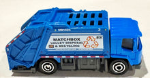 Load image into Gallery viewer, Matchbox 2025 MBX EV Trash Truck Blue #62 MBX City New Sealed Box
