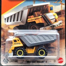 Load image into Gallery viewer, Matchbox 2025 MBX Turf Hauler II Yellow #116 MBX Construction New Long Card
