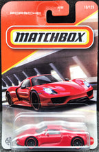 Load image into Gallery viewer, Matchbox 2025 Porsche 918 Spyder Red #15 MBX Showroom New Long Card