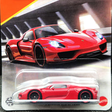 Load image into Gallery viewer, Matchbox 2025 Porsche 918 Spyder Red #15 MBX Showroom New Long Card