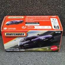 Load image into Gallery viewer, Matchbox 2025 Porsche Cayenne Turbo Dark Violet #19 MBX Road Trip New Sealed Box