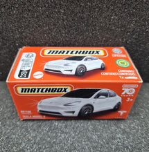 Load image into Gallery viewer, Matchbox 2023 Tesla Model Y Pearl White #89 MBX Metro New Sealed Box