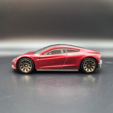 Load image into Gallery viewer, Matchbox 2021 Tesla Roadster Matte Red MBX Showroom #4/100