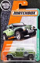 Load image into Gallery viewer, Matchbox 2017 '17 Jeep Gladiator Olive Green #92 MBX Explorers New Long Card