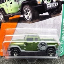 Load image into Gallery viewer, Matchbox 2017 '17 Jeep Gladiator Olive Green #92 MBX Explorers New Long Card