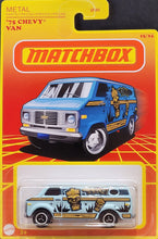 Load image into Gallery viewer, Matchbox 2021 '75 Chevy Van Pale Blue Retro Series 15/24 New
