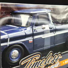 Load image into Gallery viewer, MotorMax 2021 1966 Chevy C10 Fleetside Pickup Dark Blue Timeless Legends 1-24 Diecast Pickup