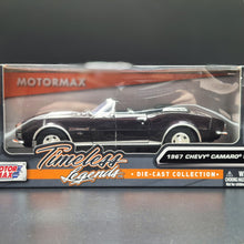Load image into Gallery viewer, MotorMax 1967 Chevrolet Camaro SS Convertible Burgundy Timeless Legends # 73301 1-24 Diecast