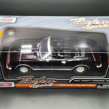 Load image into Gallery viewer, MotorMax 1967 Chevrolet Camaro SS Convertible Burgundy Timeless Legends # 73301 1-24 Diecast