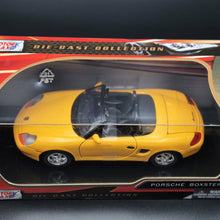 Load image into Gallery viewer, MotorMax 2004 Porsche 986 Boxster Yellow Timeless Legends #73226 1-24 Diecast Car