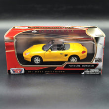 Load image into Gallery viewer, MotorMax 2004 Porsche 986 Boxster Yellow Timeless Legends #73226 1-24 Diecast Car