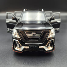 Load image into Gallery viewer, Explorafind 2023 Nissan Patrol Black 1:24 Die Cast Car