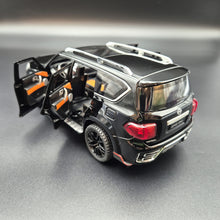 Load image into Gallery viewer, Explorafind 2023 Nissan Patrol Black 1:24 Die Cast Car