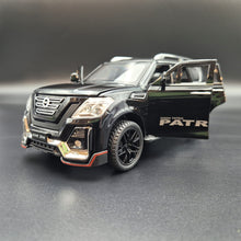 Load image into Gallery viewer, Explorafind 2023 Nissan Patrol Black 1:24 Die Cast Car