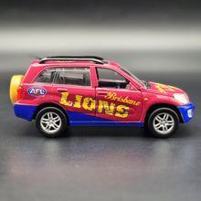 Load image into Gallery viewer, Official AFL 2013 Brisbane Lions Toyota RAV4 Dark Red AFL Collectable Model Car 1:43 Diecast