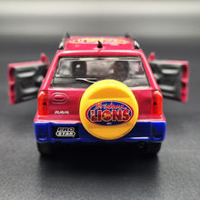 Load image into Gallery viewer, Official AFL 2013 Brisbane Lions Toyota RAV4 Dark Red AFL Collectable Model Car 1:43 Diecast