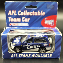Load image into Gallery viewer, Official AFL 2013 Geelong Cats Toyota RAV4 Dark Blue AFL Collectable Model Car 1:43 Diecast