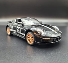 Load image into Gallery viewer, Explorafind 2021 Porsche 911 Turbo S Black 1:24 Die Cast Car