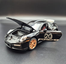 Load image into Gallery viewer, Explorafind 2021 Porsche 911 Turbo S Black 1:24 Die Cast Car