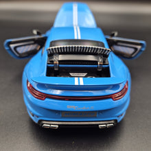 Load image into Gallery viewer, Explorafind 2021 Porsche 911 Turbo S Sky Blue 1:24 Die Cast Car