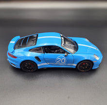 Load image into Gallery viewer, Explorafind 2021 Porsche 911 Turbo S Sky Blue 1:24 Die Cast Car