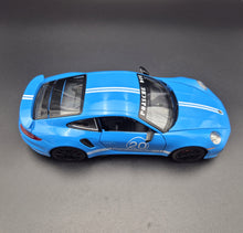 Load image into Gallery viewer, Explorafind 2021 Porsche 911 Turbo S Sky Blue 1:24 Die Cast Car