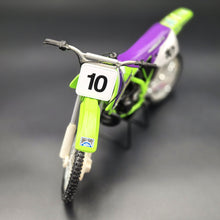 Load image into Gallery viewer, Racing Champions 1997 Kawasaki KX250 Motorcross Motorcycle Damon Huffman #10 1/9 Scale Diecast