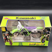 Load image into Gallery viewer, Racing Champions 1997 Kawasaki KX250 Motorcross Motorcycle Damon Huffman #10 1/9 Scale Diecast