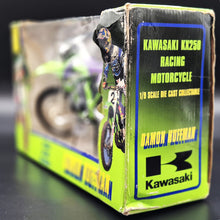 Load image into Gallery viewer, Racing Champions 1997 Kawasaki KX250 Motorcross Motorcycle Damon Huffman #10 1/9 Scale Diecast