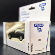 Load image into Gallery viewer, Schabak Modell 1990 BMW Z1 Cabriolet Open Black #1160 1:43 Die Cast Model