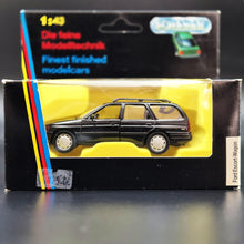 Load image into Gallery viewer, Schabak Modell 1990 Ford Escort Wagon (Estate) Black #1096 1:43 Die Cast Model