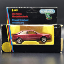 Load image into Gallery viewer, Schabak Modell 1991 Audi Coupe Quattro Red #1050 1:43 Die Cast Model
