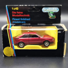 Load image into Gallery viewer, Schabak Modell 1991 Audi Coupe Quattro Red #1050 1:43 Die Cast Model