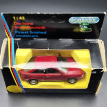 Load image into Gallery viewer, Schabak Modell 1991 Audi Coupe Quattro Red #1050 1:43 Die Cast Model
