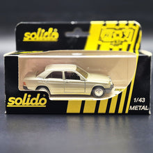 Load image into Gallery viewer, Solido 1993 Mercedes-Benz 190 (W201) Metallic Gold #1506 1:43 Hi-Fi Series Die Cast Model