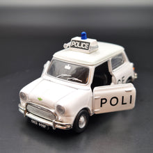 Load image into Gallery viewer, Explorafind 1967 Austin Mini Cooper MKII White Liverpool Police 1:50 Die Cast Car New