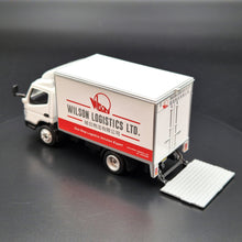 Load image into Gallery viewer, Explorafind 2022 Mitsubishi Fuso Canter Box Truck Wilson Logistics 1:76 Die Cast Truck New