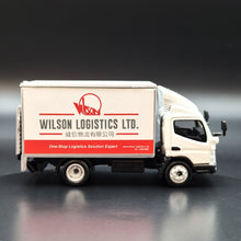 Load image into Gallery viewer, Explorafind 2022 Mitsubishi Fuso Canter Box Truck Wilson Logistics 1:76 Die Cast Truck New